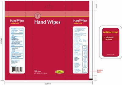 30 Wipes Label (Drugstore Label)